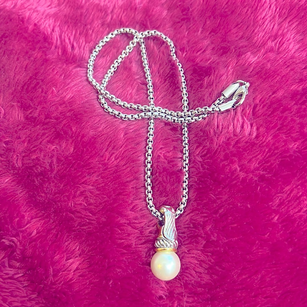 Faux Pear Necklace